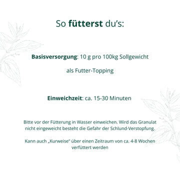 BIO Brennnessel-Granulat