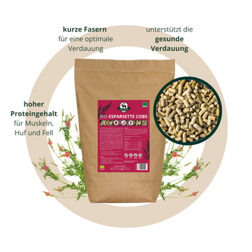 z Einzelsack BIO Esparsette-Cobs (5 kg)