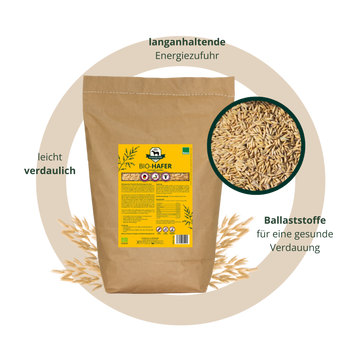 z Einzelsack BIO Hafer Futterprobe (4 kg)